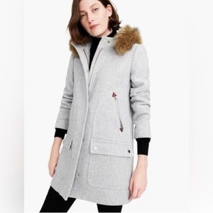 J Crew Chateau Parka wool coat